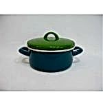 Emaye Tencere Petrol Yeşili 16 cm