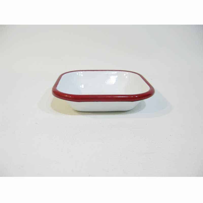 Emaye Mini Meze Tabağı Kırmızı