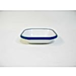 Emaye Mini Kare Meze Tabağı Petrol Yeşili