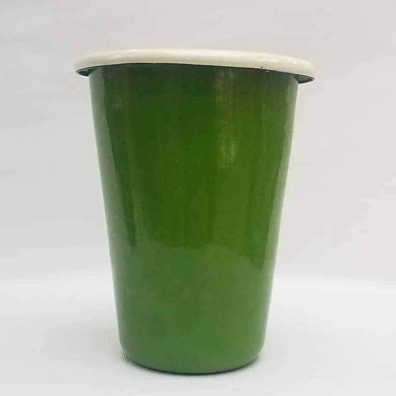 Emaye Konik Bardak Büyük Çimen Yeşili