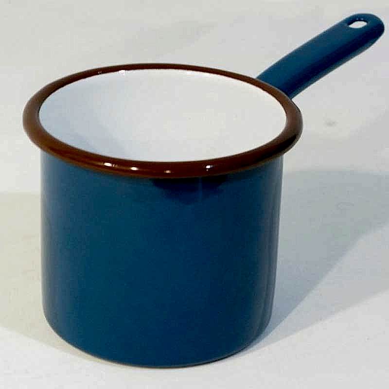 Emaye Metal Saplı Sütlük Petrol Yeşili