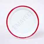 Emaye Servis Tabağı 25 cm Kırmızı