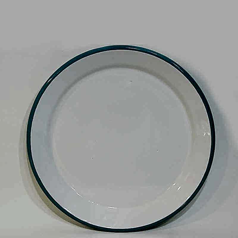 Emaye Servis Tabağı 25 cm Turkuaz