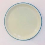 Emaye Sini 40 cm Mavi Çizgili