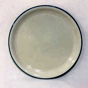 Emaye Sini 40 cm Mavi Çizgili