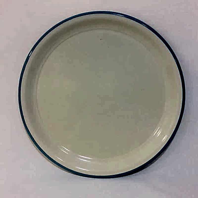 Emaye Sini 40 cm Mavi Çizgili