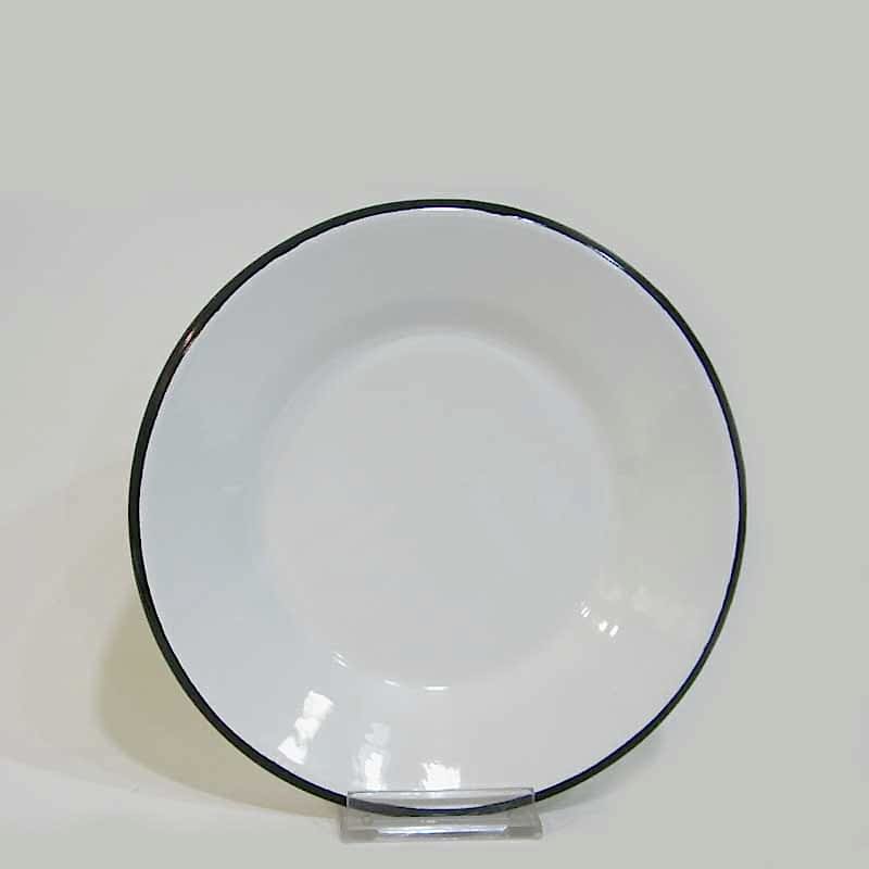 Emaye Tabak 21 cm Siyah