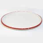 Emaye Yuvarlak Sığ Tepsi Kırmızı