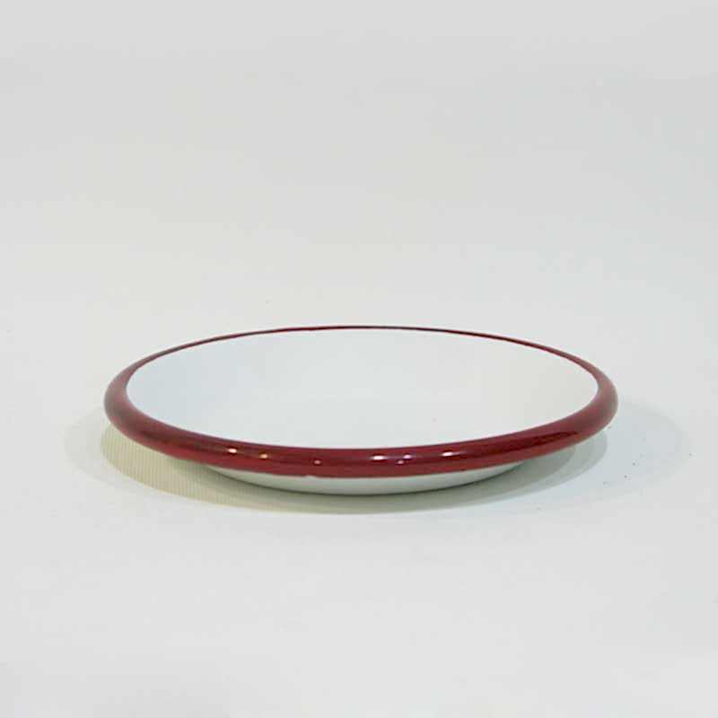 Emaye Tabak 12 cm Kırmızı