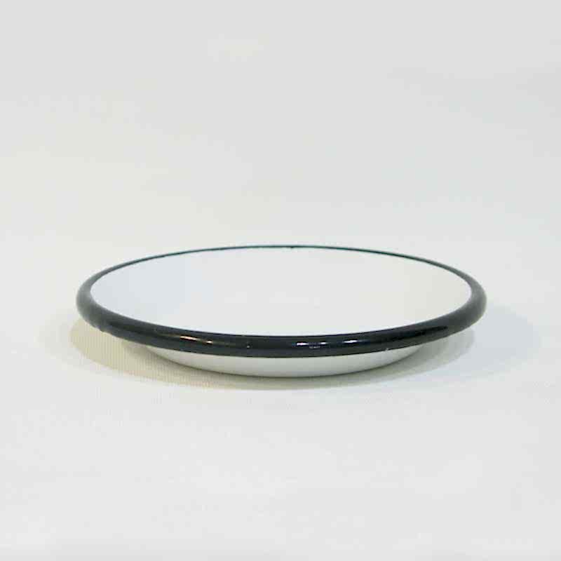 Emaye Tabak 12 cm Siyah