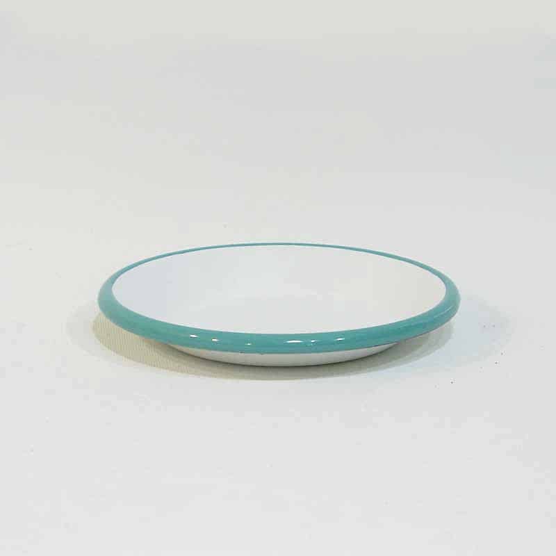 Emaye Tabak 12 cm Turkuaz