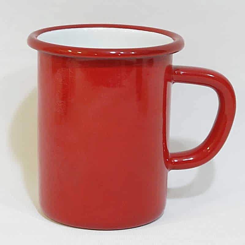 Emaye Çorba Kupası Kırmızı