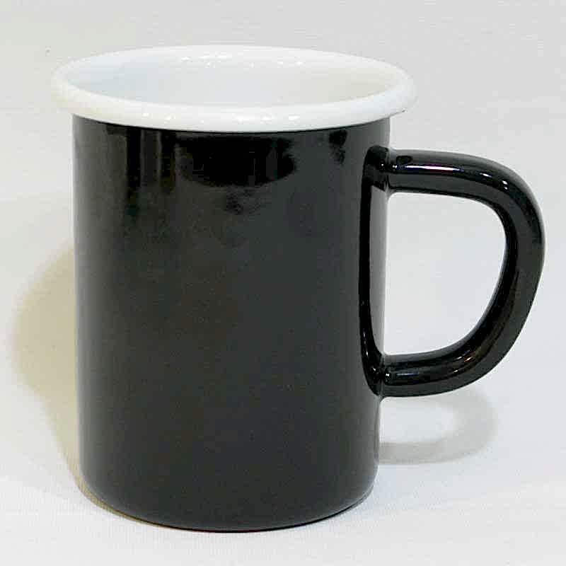 Emaye Çorba Kupası Siyah