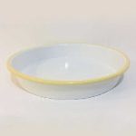 Emaye Yuvarlak Fırın Tepsisi Sarı