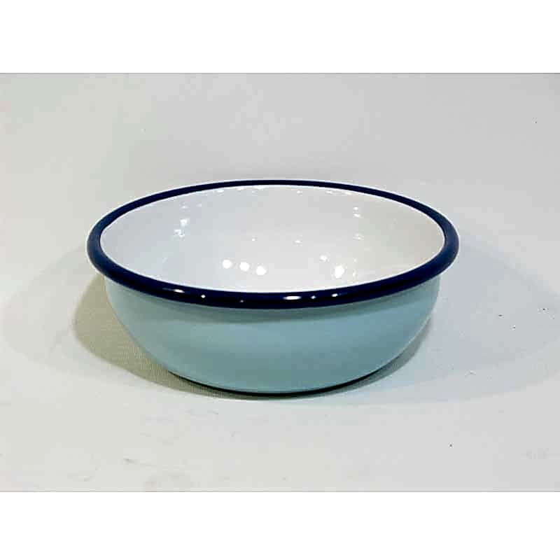 Emaye Kase 14 cm Açık Mavi