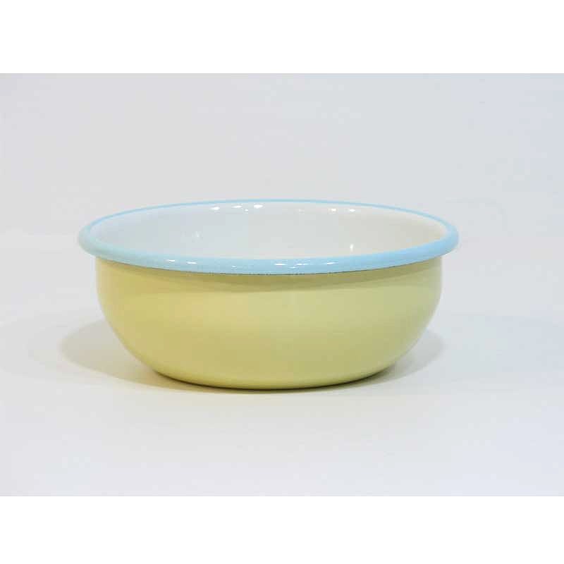 Emaye Kase 14 cm Sarı