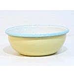 Emaye Kase 16 cm Sarı