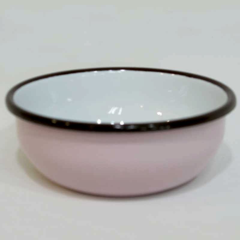 Emaye Kase 16 cm Pembe