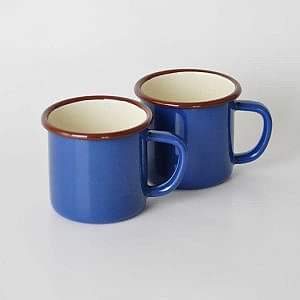 2'li Emaye Kupa Lacivert