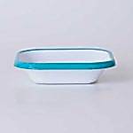 Emaye Mini Kare Meze Tabağı Turkuaz