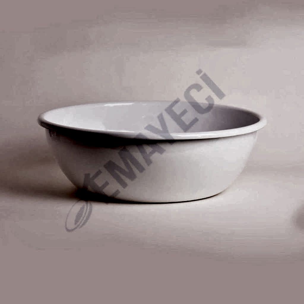 Emaye Kase 32 cm Beyaz
