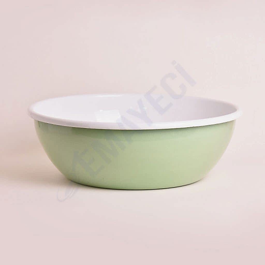 Emaye Kase 32 cm Yeşil