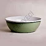 Emaye Kase 32 cm Yeşil