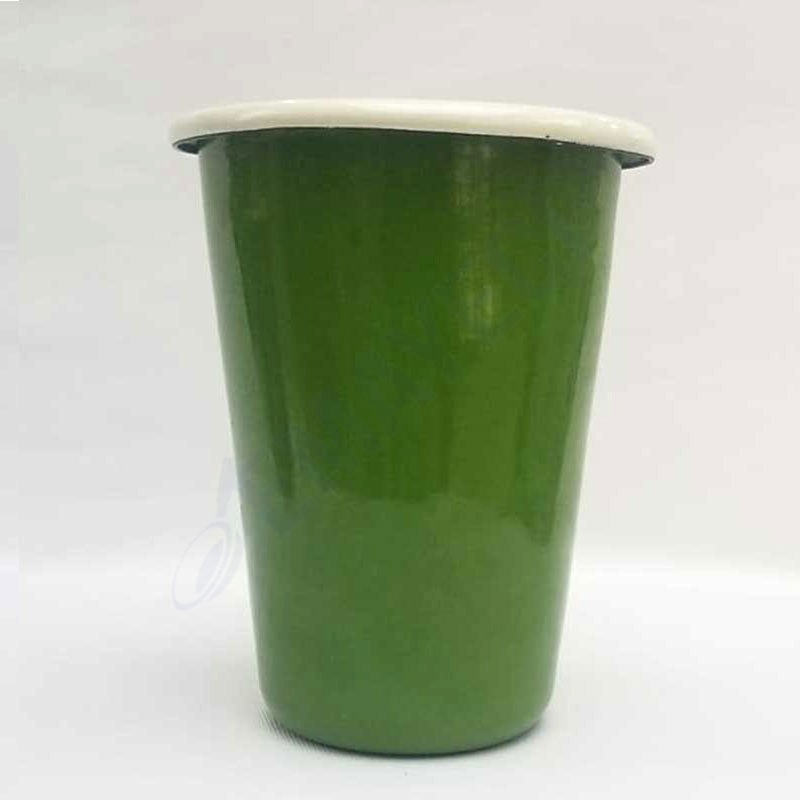 Emaye Konik Bardak Büyük Yeşil