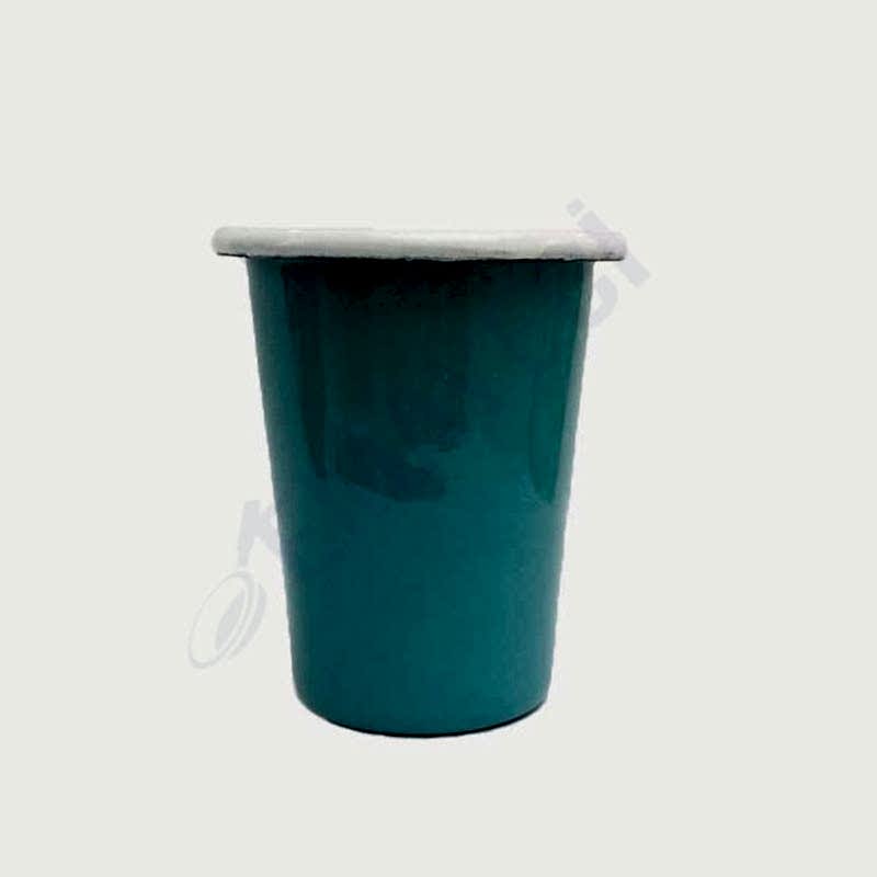 Emaye Konik Bardak Küçük Turkuaz