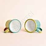 Emaye Küçük Kupa Turkuaz Yeşil