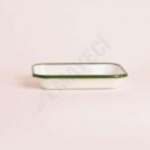 Emaye Meze Tabağı 21 x 16 cm Asker Yeşili