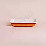 Emaye Meze Tabağı 21 x 16 cm Oksit Sarı