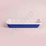 Emaye Meze Tabağı 26 x 18 cm Mavi