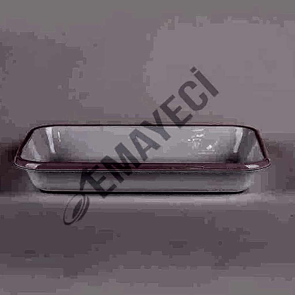 Emaye Meze Tabağı 26 x 18 cm Pembe