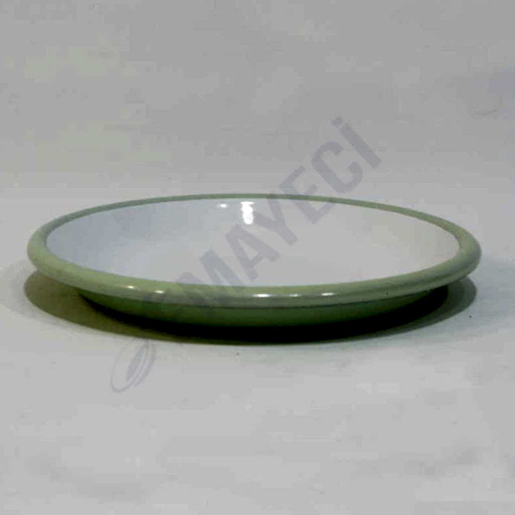 Emaye Servis Tabağı 20 cm Mint Yeşil