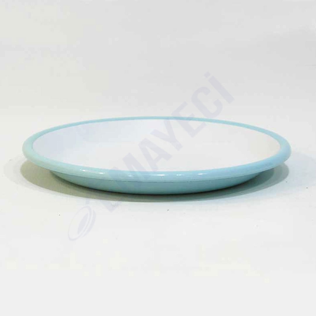 Emaye Servis Tabağı 20 cm Nil Mavi