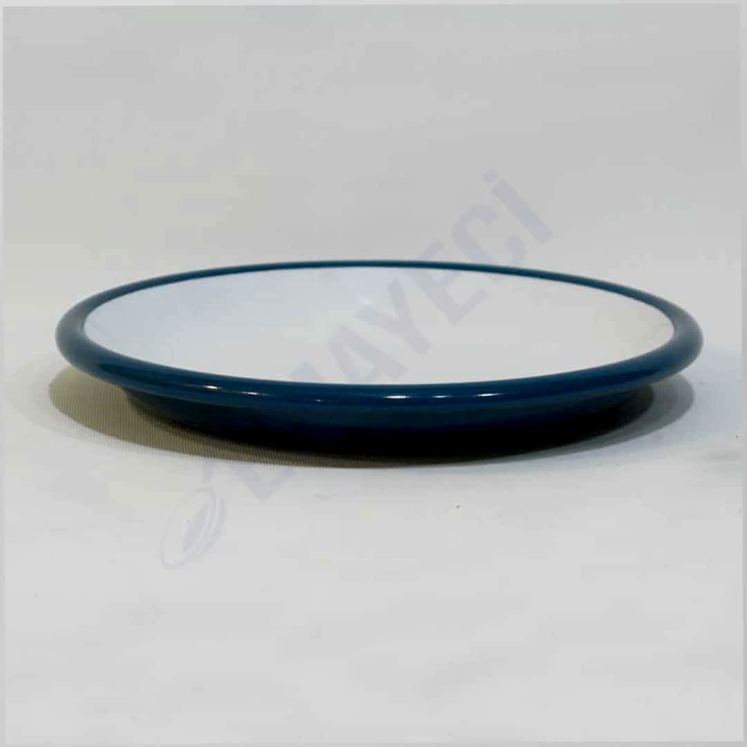 Emaye Servis Tabağı 20 cm Petrol Yeşili