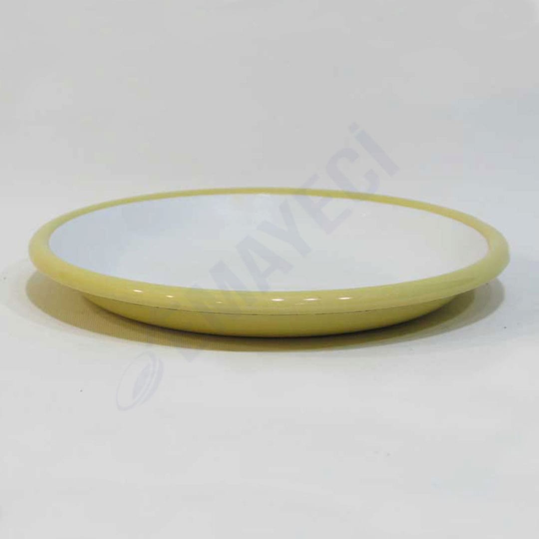 Emaye Servis Tabağı 20 cm Sarı