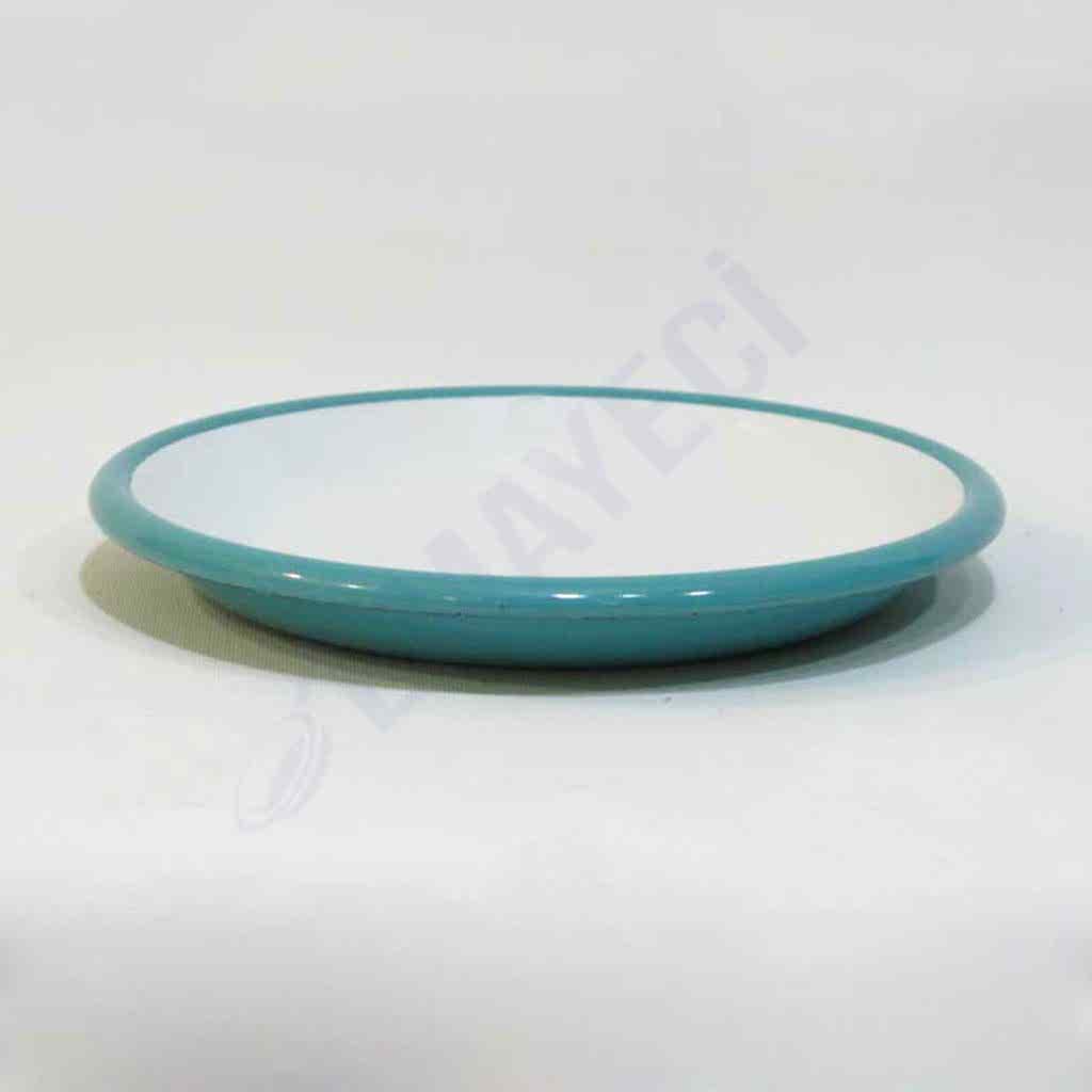 Emaye Servis Tabağı 20 cm Turkuaz