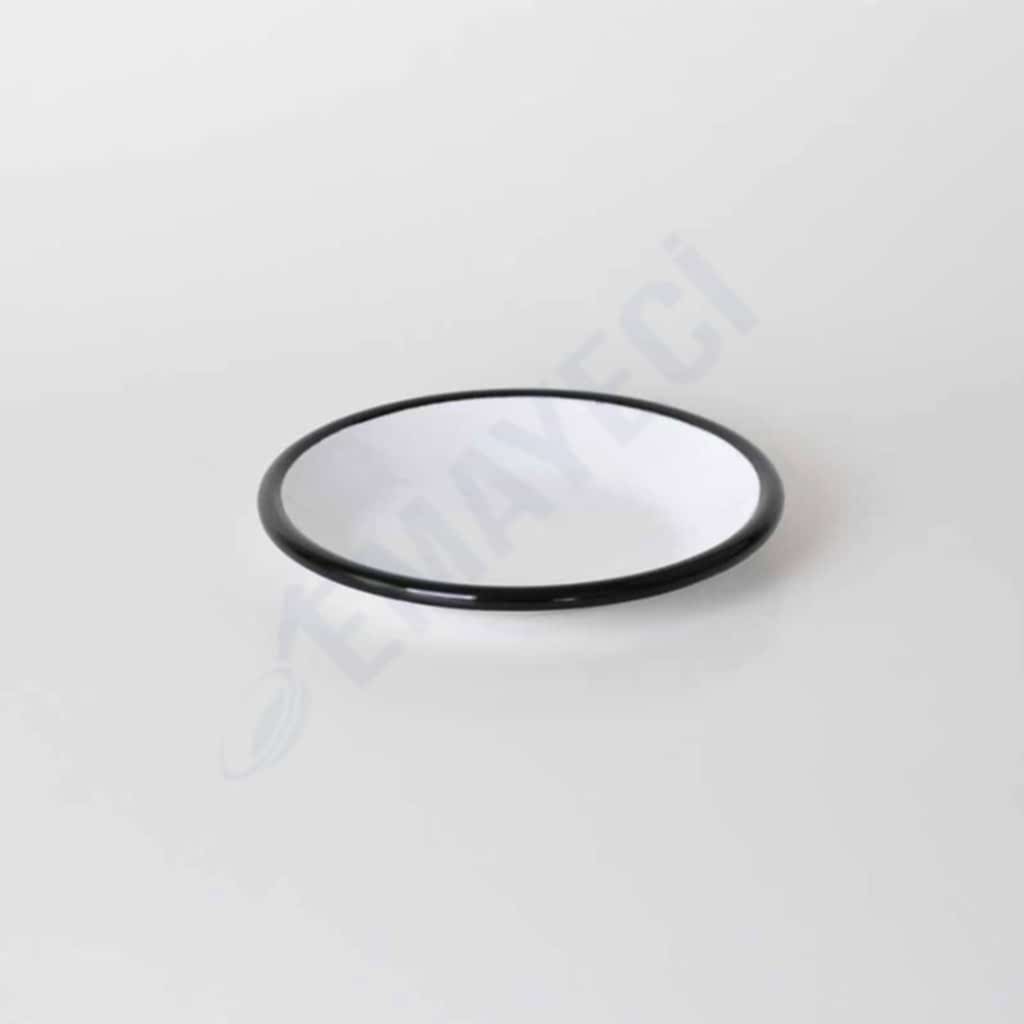 Emaye Tabak 12 cm Siyah