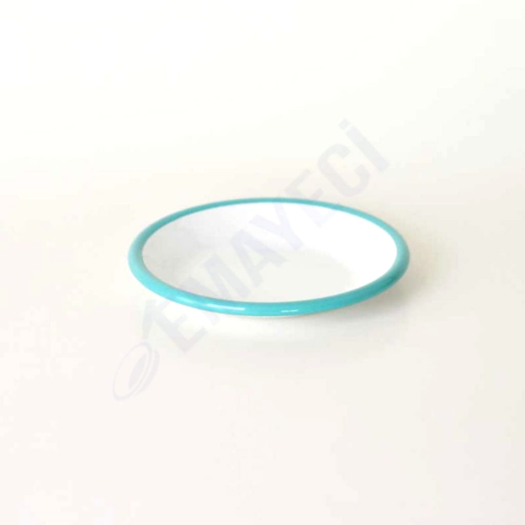 Emaye Tabak 12 cm Turkuaz