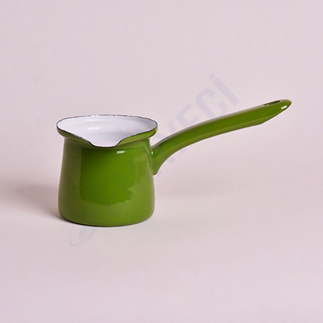 Emaye Cezve Çimen Yeşili