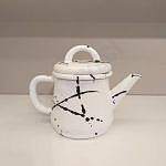 Emaye Demlik 500 ml Sıçratma Desen