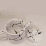 Emaye Demlik 500 ml Sıçratma Desen