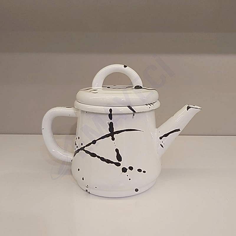 Emaye Demlik 500 ml Sıçratma Desen