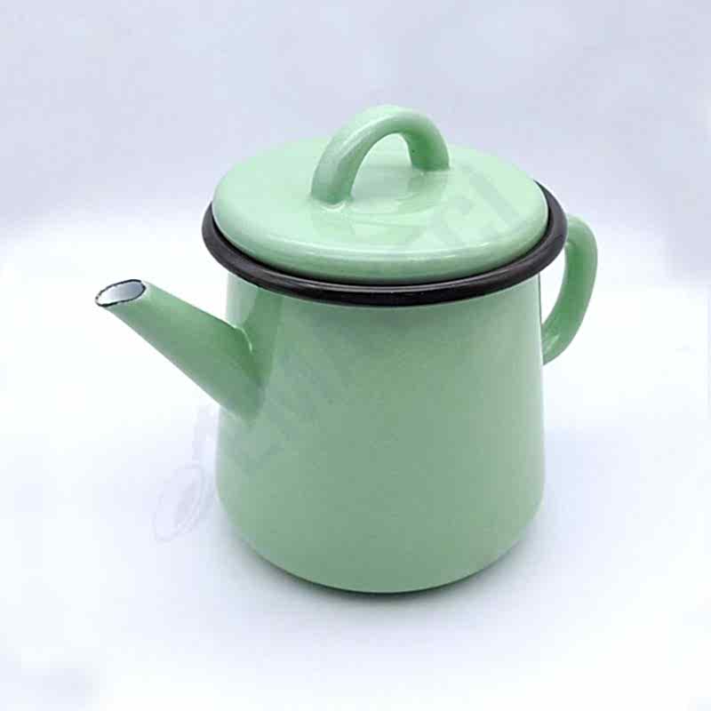 Emaye Demlik 850 ml Mint Yeşil