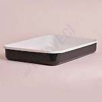 Emaye Dikdörtgen Fırın Tepsisi Antrasit