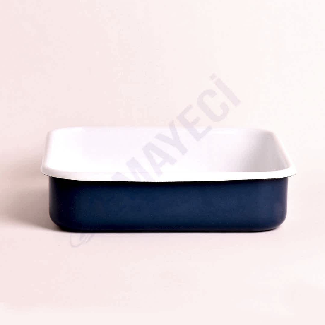 Emaye Kare Fırın Tepsisi Lacivert