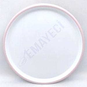 Emaye Pizza Tabağı 32 cm Pembe
