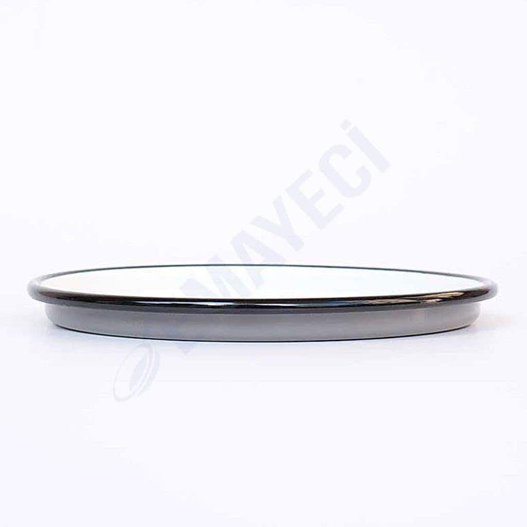 Emaye Pizza Tabağı Gri